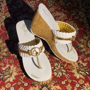 Vintage Baby Phat leather wedges
